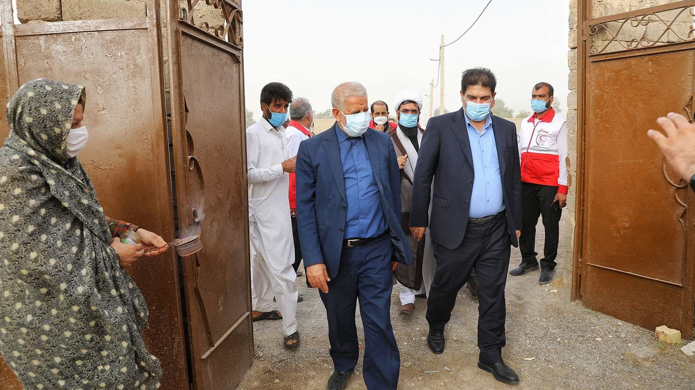 افتتاح خانه هلال شهید عیسی توجگی و کلنگ‌زنی پروژه آب‌رسانی در زهک با حضور دکتر همتی
